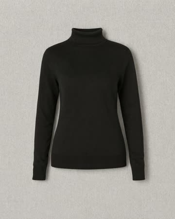 Black turtleneck, product photo